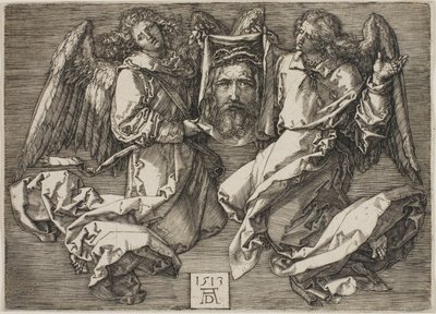 二人の天使が見せるスダリウム 作： Albrecht Dürer