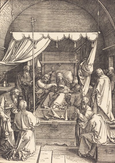 聖母の死、1510年。 作： Albrecht Dürer