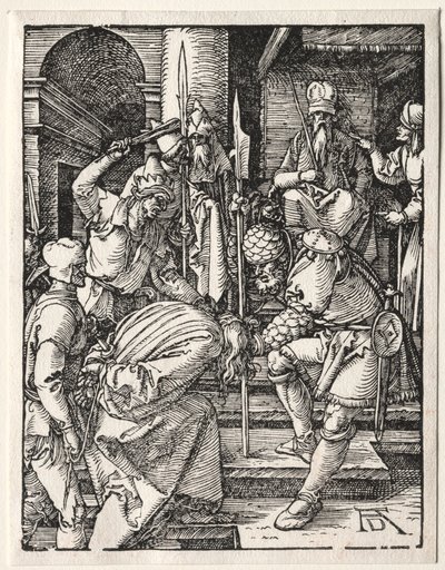 小さな情熱：アンナスの前のキリスト 作： Albrecht Dürer