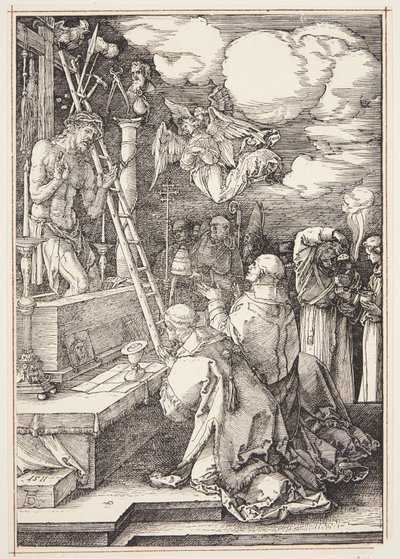 聖グレゴリーのミサ 作： Albrecht Dürer