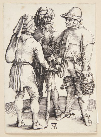 会話中の 3 人の農民 作： Albrecht Dürer