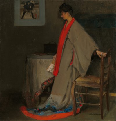 着物を着た若い女性、c。 1901年。 作： Alfred Henry Maurer