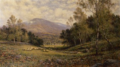 Bettws-Y Coedの近く（キャンバスに油彩） 作： Alfred Jr. Glendening