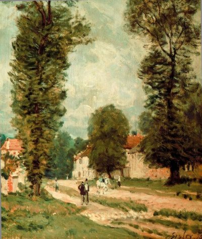 ベルサイユへの道 作： Alfred Sisley