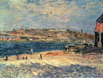 サンマムの川岸 作： Alfred Sisley