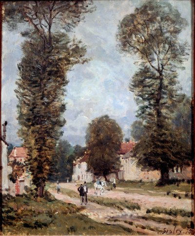 ベルサイユへの道 作： Alfred Sisley