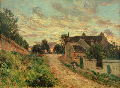 ルーヴェシエンヌへの道 作： Alfred Sisley