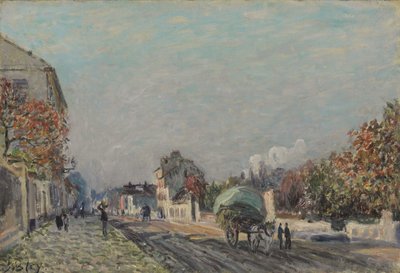 マーリーの通り、1876 作： Alfred Sisley