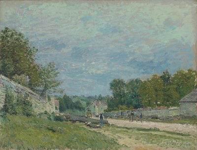 ベルサイユロード;ルートドゥベルサイユ、1876 作： Alfred Sisley