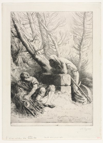 死と木こり 作： Alphonse Legros