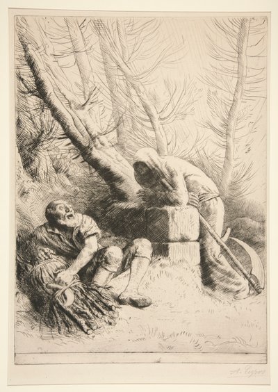 死と木こり 作： Alphonse Legros