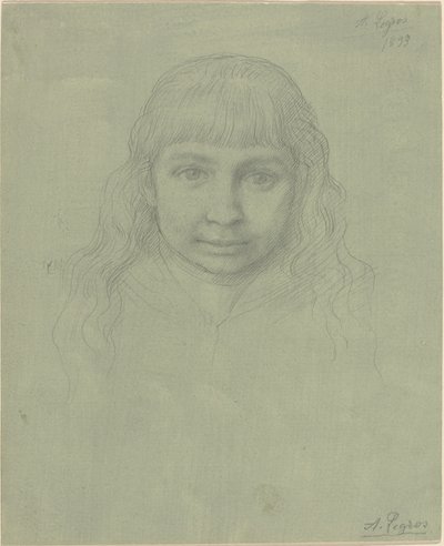 子供の頭、1893年。 作： Alphonse Legros