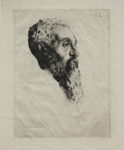 モデルの頭 作： Alphonse Legros