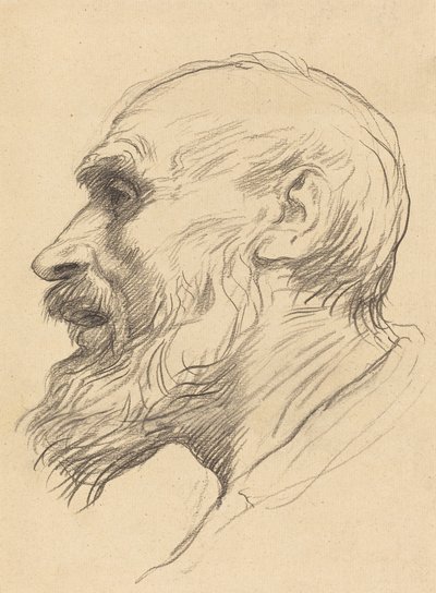 老人の頭。 作： Alphonse Legros