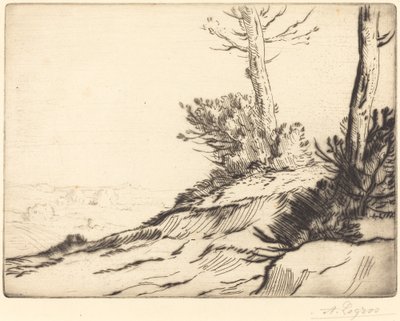 茂みのある丘 (La butte aux brusailles) 作： Alphonse Legros