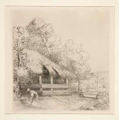 Le petit hangar (小さな小屋) 作： Alphonse Legros