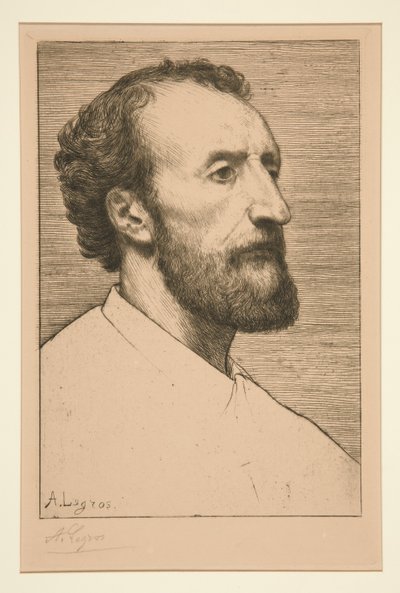 ジュール・ダロウの肖像 作： Alphonse Legros