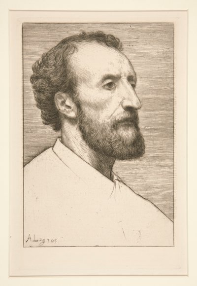 ジュール・ダロウの肖像 作： Alphonse Legros