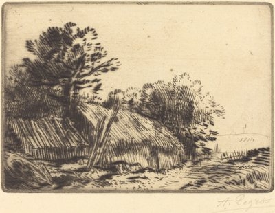 Rustic Scene (シーン ルスティク) 作： Alphonse Legros