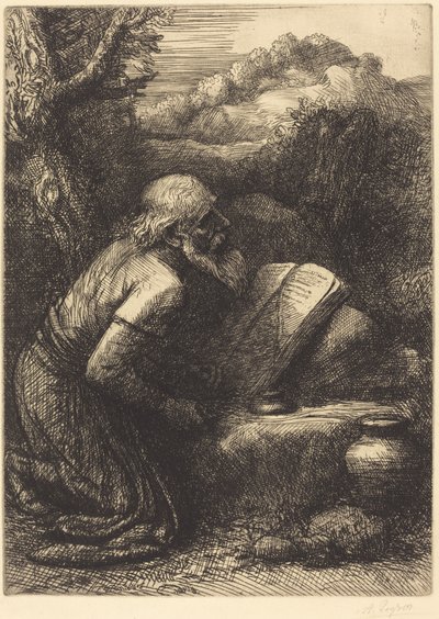 聖ジェローム、二皿目。 作： Alphonse Legros