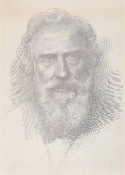 自画像、c。 1895年。 作： Alphonse Legros