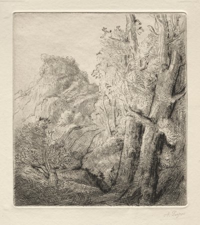 旧市街 作： Alphonse Legros