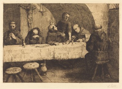 食堂 (Le refectoire) 作： Alphonse Legros