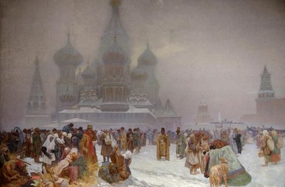 1914年のロシアにおける農奴制の廃止 作： Alphonse Mucha