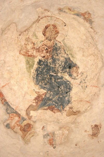 キリストの昇天、1313 作： Ancient Russian frescos