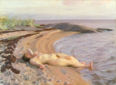 オン・ザ・ビーチ 作： Anders Leonard Zorn