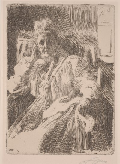 スウェーデンのソフィア女王 作： Anders Leonard Zorn