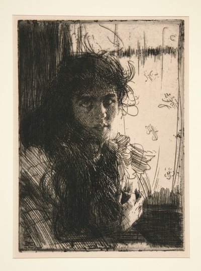 アイルランドの少女またはアニー 作： Anders Leonard Zorn