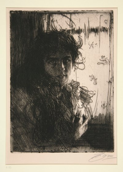 アイルランドの少女またはアニー 作： Anders Leonard Zorn