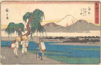 かむら駅 1842年頃。 1842年。 作： Ando Hiroshige