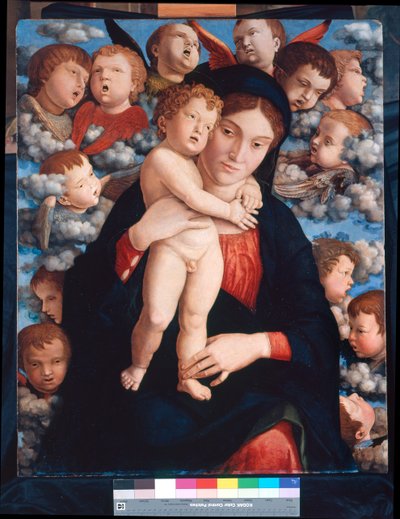 マドンナと子供とケルビムの合唱団 作： Andrea Mantegna