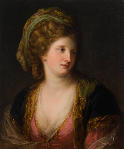 トルコのドレスを着た女性 作： Angelica Kauffmann