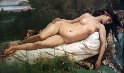 安静時のニンフ 作： Anselm Feuerbach