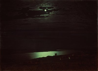 ドニエプル川の月夜、1880年 作： Arkhip Ivanovich Kuindzhi