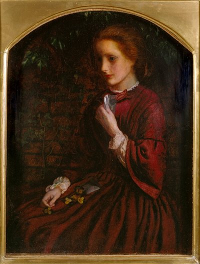 パンジー、c1860 作： Arthur Hughes