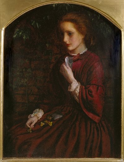 パンジー、1860年頃 作： Arthur Hughes