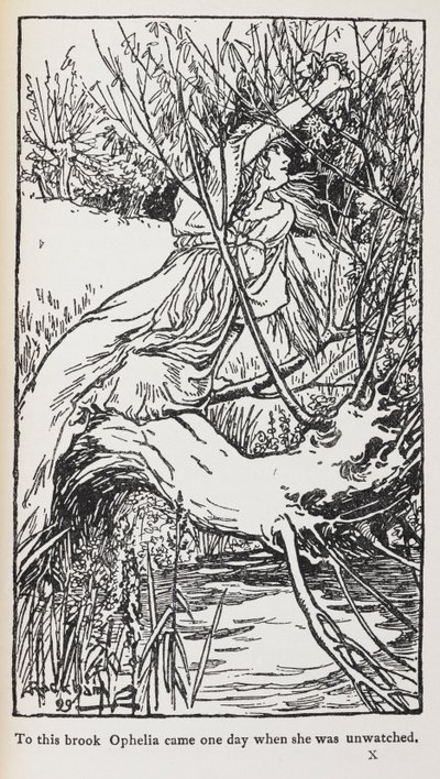 ハムレットのイラスト 作： Arthur Rackham