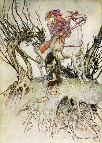 ウンディーネby Friedrich de la MotteFouqué 作： Arthur Rackham