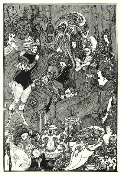 脾臓の洞窟」（彫刻 作： Aubrey (after) Beardsley