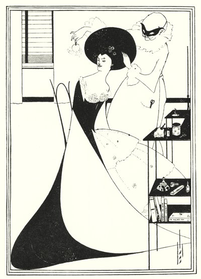 サロメのトワレ」（エングレービング 作： Aubrey (after) Beardsley