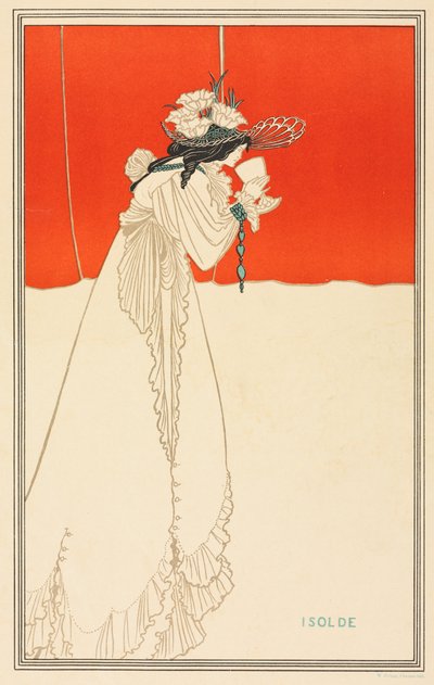 イゾルデ、1895年。 作： Aubrey Beardsley