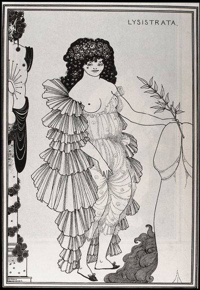 Lysistrate は彼女のセックスを保護します 作： Aubrey Beardsley