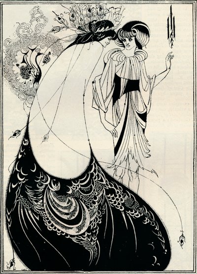 孔雀少女、1893 作： Aubrey Beardsley