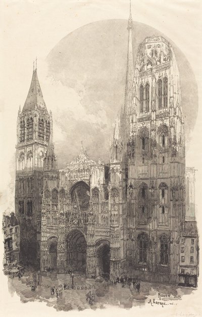 ルーアン大聖堂 (La Cathedral de Rouen) 作： Auguste Lepere