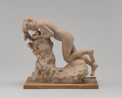 リンゴを食べるイブ、c。 1885年。 作： Auguste Rodin