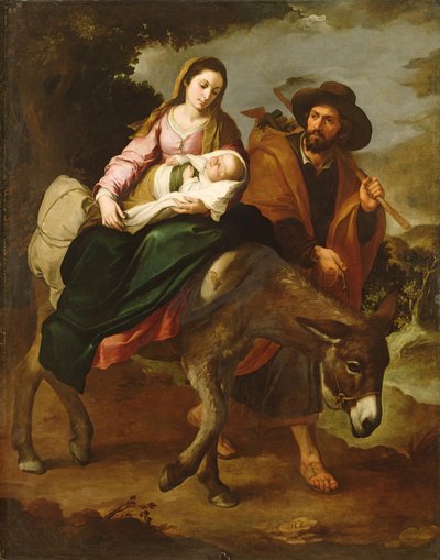 エジプトへの飛行、164750年頃 作： Bartolomé Esteban Murillo